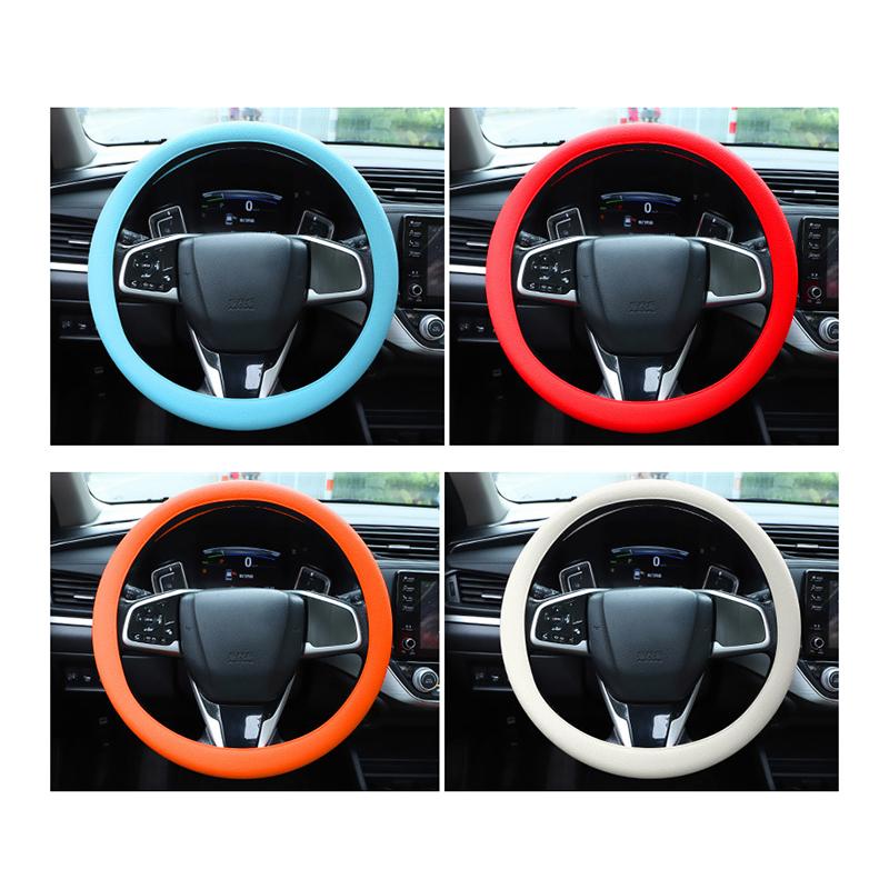 Car Silicone Steering Wheel Elastic Glove Cover